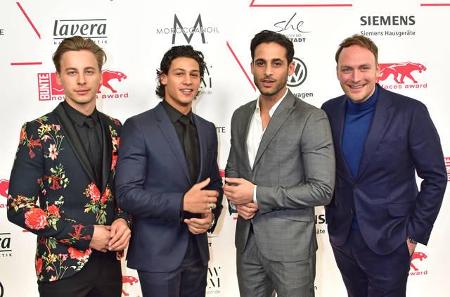 ...nicht nur Damen vertreten, auch die Herren machten bei den New Faces Awards eine gute Figur: Timmi Trinks, Emilio Sakraya...