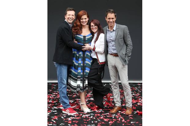 Da sind sie wieder alle vereint: Sean Hayes, Debra Messing, Megan Mullally und Eric McCormack. Im Januar wurde vom Sender NB... Da sind sie wieder alle vereint: Sean Hayes, Debra Messing, Megan Mullally und Eric McCormack. Im Januar wurde vom Sender NB...