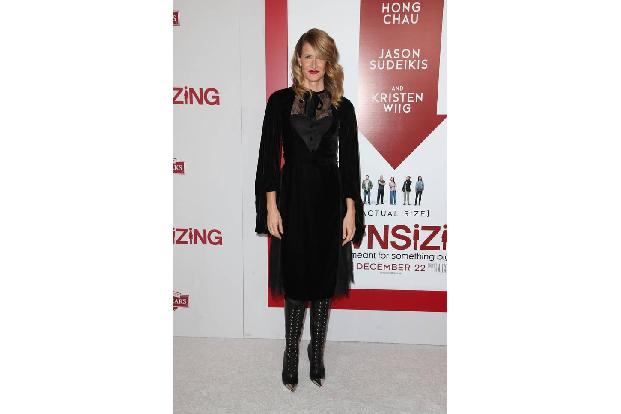 ...Laura Dern brachte. Dieser Look war trotzdem nicht von schlechten Eltern - allein die Stiefel sind eine Klasse für sich. ...