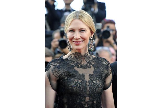 ...Leinwandschönheit Cate Blanchett am letzten Tag des Events: Sie hat den Vorsitz in der Jury. Natürlich aber richtet sie n...