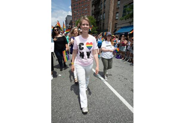 ...sie wurde selbst aktiv: Cynthia Nixon, Star aus 'Sex and the City', wird im November 2018 für den Posten der Gouverneurin...