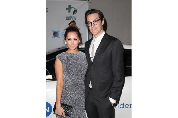 ...steht Ashley Tisdale. Zur Global Green Pre-Oscar Gala kam sie allerdings nicht allein. Ehemann Christopher French begleit...