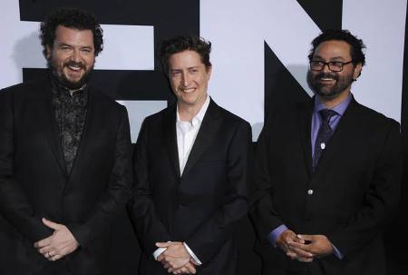 ...David Gordon Green, Danny McBride und Jeff Fradley. Die drei Musketiere schrieben das Drehbuch zu 'Halloween', das David ...