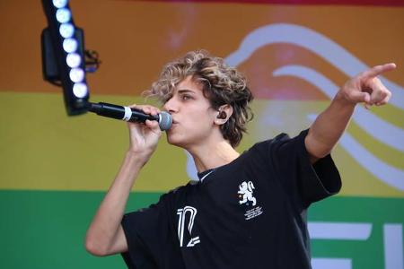 ...Nachwuchsstar Lukas Rieger, der deutschen Antwort auf Justin Bieber - ein Kompliment, das der Popsänger nur zu gerne anni...