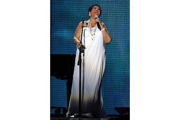 2010 bekam Aretha die Diagnose Bauchspeicheldrüsenkrebs. Trotz ihrer Krankheit stand sie weiter auf der Bühne, wie hier 201...