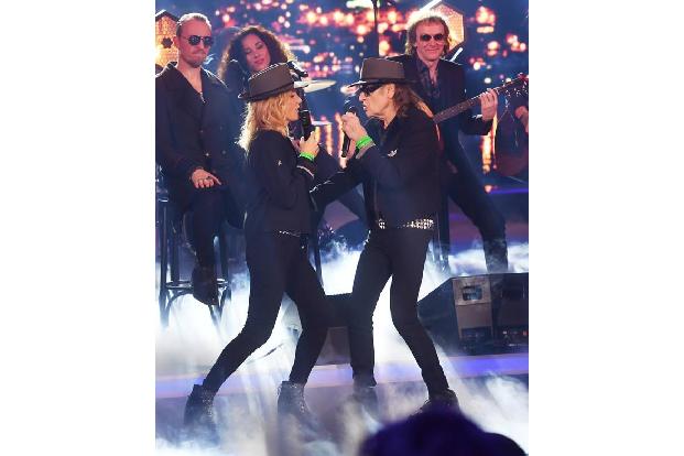 …Maria Furtwängler und Udo Lindenberg. Die beiden kamen im Partnerlook und sangen 'Bist du vom KGB...?' – cooler geht's nich...