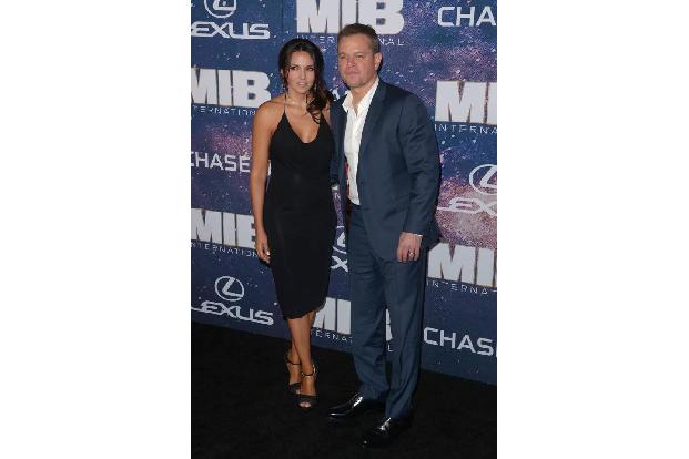Matt Damon hingegen wollte sich offenbar nur mit Ehefrau Luciana den Film ansehen. Mitgespielt hat er leider nicht.
