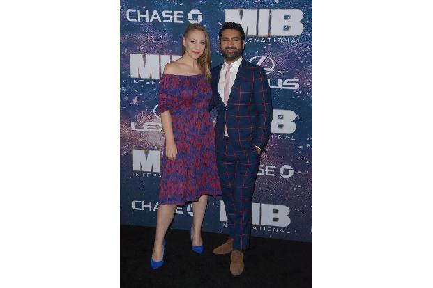 Kumail Nanjiani kam mit seiner Frau Emily V. Gordon zur Premiere. Kein Wunder, immerhin spielt er im Film 