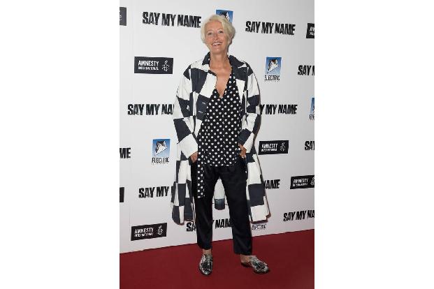 Ein wenig übertrieben hatte es Emma Thompson mit dem Schwarz&Weiß-Look: Zur Premiere von 'Say My Name' erschien sie in einer...
