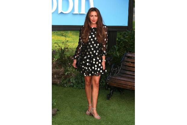 …Popsängerin Michelle Heaton bei der Europa-Premiere von 'Christopher Robin'. Besonders auffällig waren die silber schimmern...