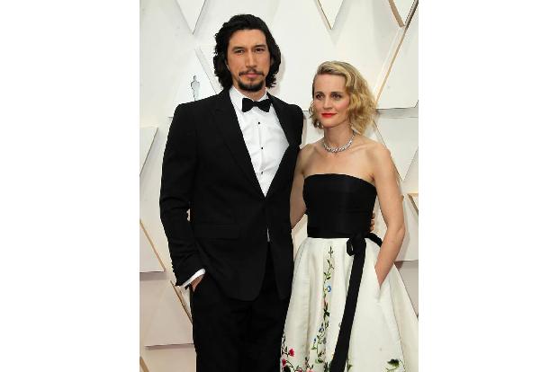 Auch Adam Driver (hier mit seiner Frau Joanne Tucker) ging mit leeren Händen nach Hause. Der Schauspieler war für seine Roll...