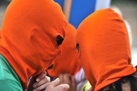 ...und die aktivistischen Parolen der feministisch und anti-kapitalistischen Gruppierung verbreiteten sich im Netz wie Lauff...