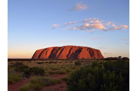 Platz 4: Central Australia, Australien. Das rote Herz des Kontinents ist vor allem wegen einer Sehenswürdigkeit bekannt: Ulu...