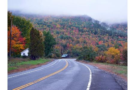Platz 2: Catskills, USA. Vor allem im Herbst zählen die bunten Wälder im US-Bundesstaat New York zu den absoluten Highlights...