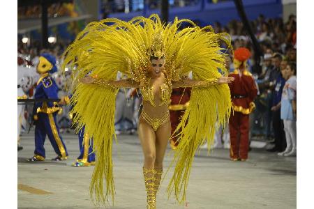 Ein straffes Programm durchlaufen die Samba-Tänzerinnen in Rio beim Training. Ergebnis: Die 