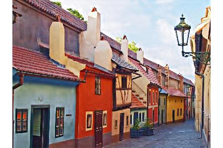Um die elf Häuser im Goldenen Gässchen zu sehen, ist ein kleiner Obolus fällig. Das ist es aber wert, schließlich fand Franz...