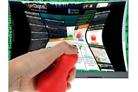 Mit dem USB-Stressball lässt sich der aktuelle Bildschirm verformen und zerknicken. So haben Sie die Möglichkeit, unschöne M...