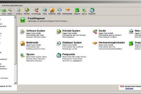 Fresh Diagnose - Fresh Diagnose analysiert die Soft- und Hardware Ihres PCs und testet mithilfe von Basisdaten die Potenzial...