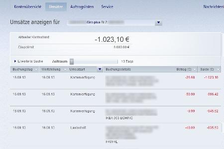 Prüfen Sie in den nächsten Wochen Ihre Kreditkartenabrechnungen und Bankbewegungen.