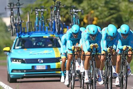 Nach Scarponi-Tod: Astana nur mit acht Fahrern zum Giro