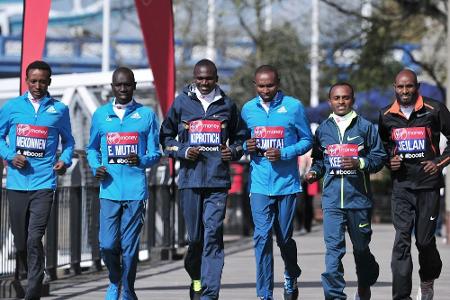 Äthiopier Mekonnen gewinnt Hamburg-Marathon - Hagel und Regen verhindern bessere Zeit Äthiopier Mekonnen gewinnt Hamburg-Marathon - Hagel und Regen verhindern bessere Zeit