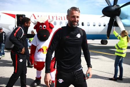 Trainer Marco Rose blieb bescheiden: 'Ich bin ein junger Trainer, der einfach mit einer tollen Mannschaft Erfolg hatte'