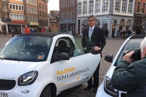 Stadt Aachener steigt auf Elektroautos und ÖPNV um