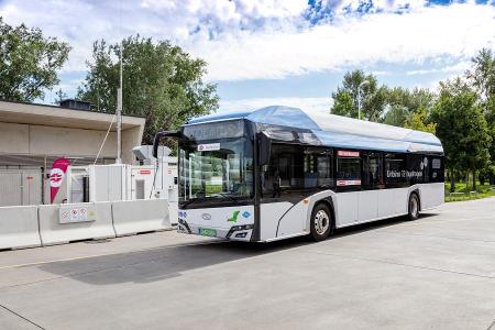 Wien testet Wasserstoffbus von Solaris