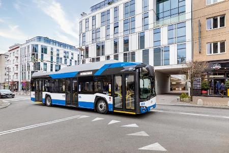 Solingen erhält 16 Solaris-Oberleitungs-Busse