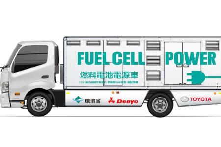 Toyotas Brennstoffzellen-Lkw als Stromlieferant