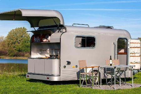 Wohnwagen Lume Traveler: Schlafen und Kochen im Freien