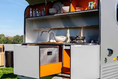 Wohnwagen Lume Traveler: Schlafen und Kochen im Freien