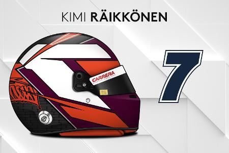 Die Helmdesigns der Formel-1-Fahrer 2019