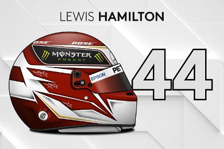 Die Helmdesigns der Formel-1-Fahrer 2019