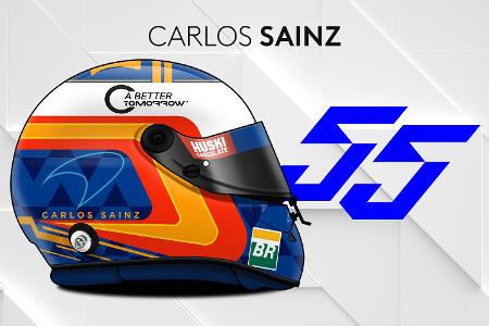 Die Helmdesigns der Formel-1-Fahrer 2019