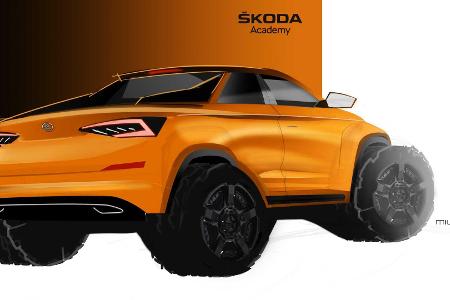 Der Skoda Mountiaq ist ein Kodiaq-Pickup mit Haken