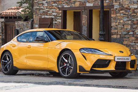 Toyota Supra Viertürer Rendering sieht gar nicht übel aus