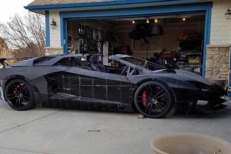 Physiker und sein Sohn 3D-drucken einen Lamborghini Aventador