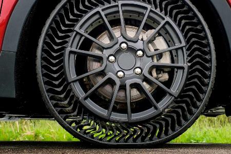 Michelin Uptis: Mit dem luftlosen Autoreifen sind Reifenpannen passé