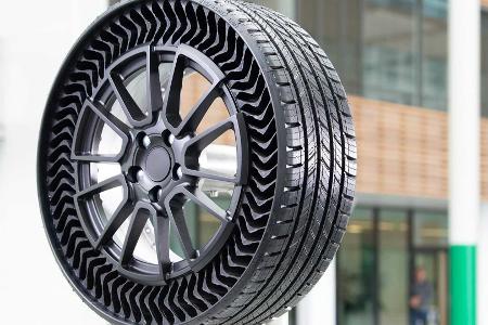 Michelin Uptis: Mit dem luftlosen Autoreifen sind Reifenpannen passé
