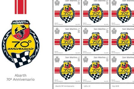 70 Jahre Abarth: Briefmarke zum Jubiläum
