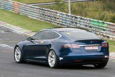 Tesla Model S am Nürburgring wohl schon schneller als Porsche Taycan