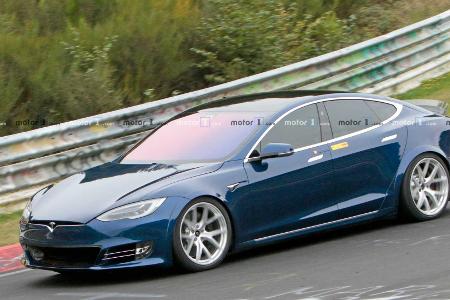Tesla Model S am Nürburgring wohl schon schneller als Porsche Taycan