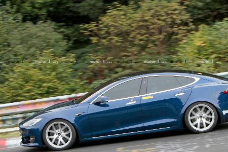 Tesla Model S am Nürburgring wohl schon schneller als Porsche Taycan