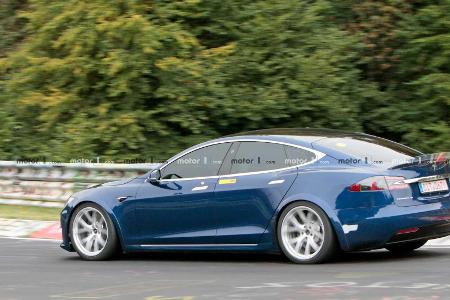 Tesla Model S am Nürburgring wohl schon schneller als Porsche Taycan