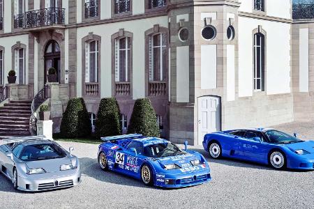 Bugatti-Hypercars im Vergleich: EB110 vs Veyron vs Chiron
