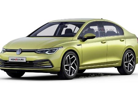 VW Golf 8 Stufenheck Rendering wäre ein großartiger neuer Jetta