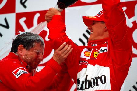 Jean Todt und Michael Schumacher holen gemeinsam elf WM-Titel (Fahrer & Team)