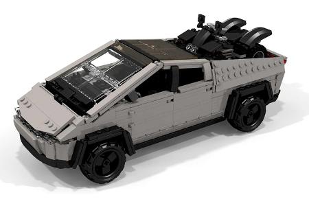 Tesla Cybertruck aus Lego zeigt das Naheliegende