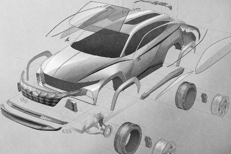 Hyundai Vision T: Tucson-Ausblick mit Plug-in-Hybrid-Antrieb